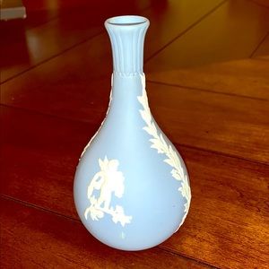 Wedgwood blue mini vase 5 inches tall